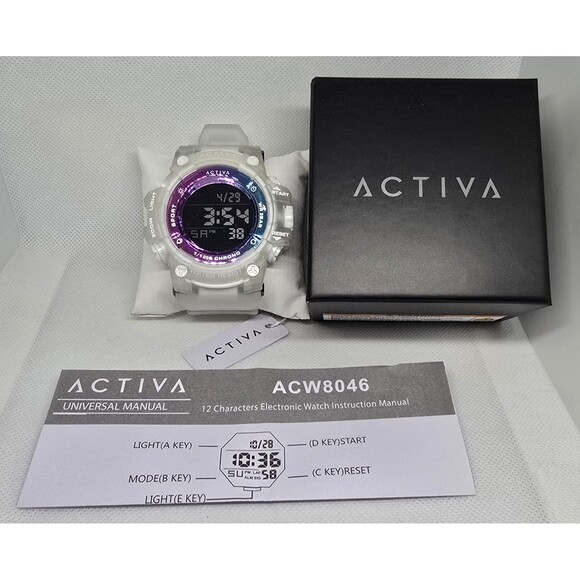 Invicta Other - Activa Summit X by Invicta Men's Digital Watch 50mm White ACW8046-001 NiB